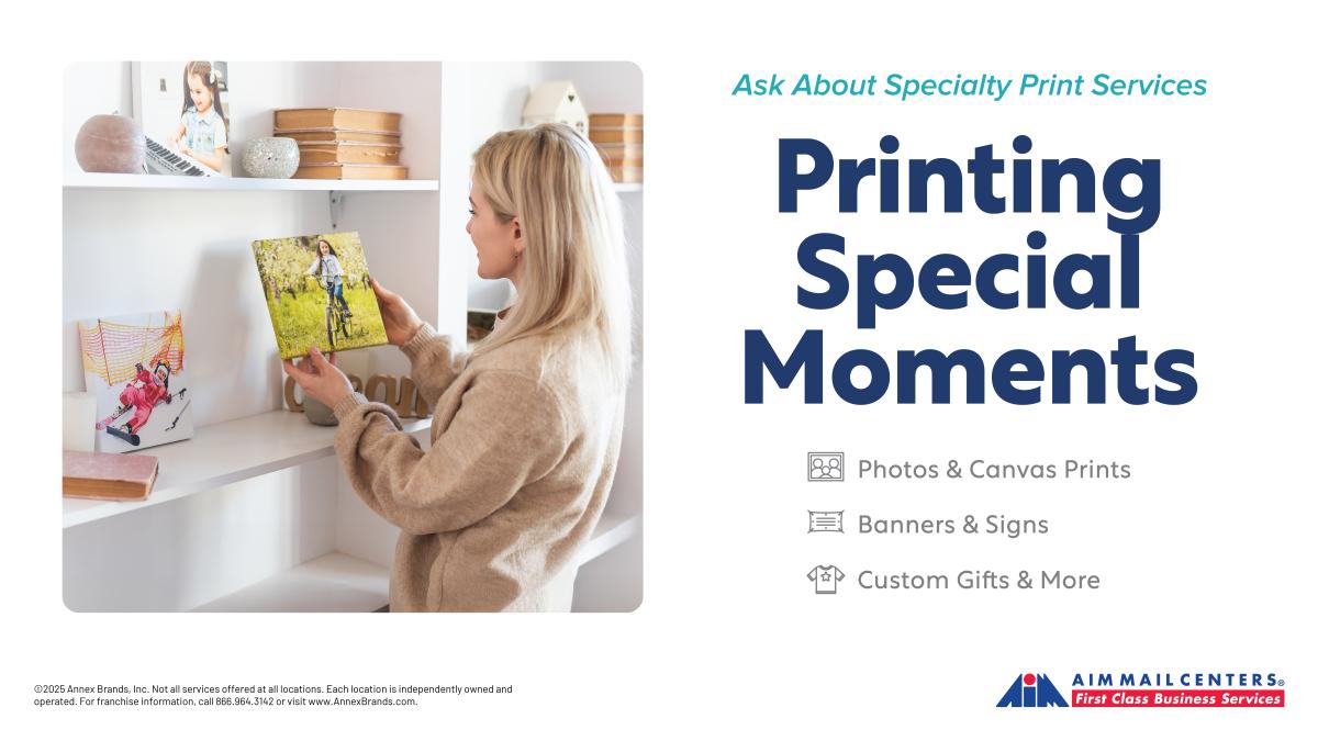 Specialty Printing Services at AIM Mail Centers